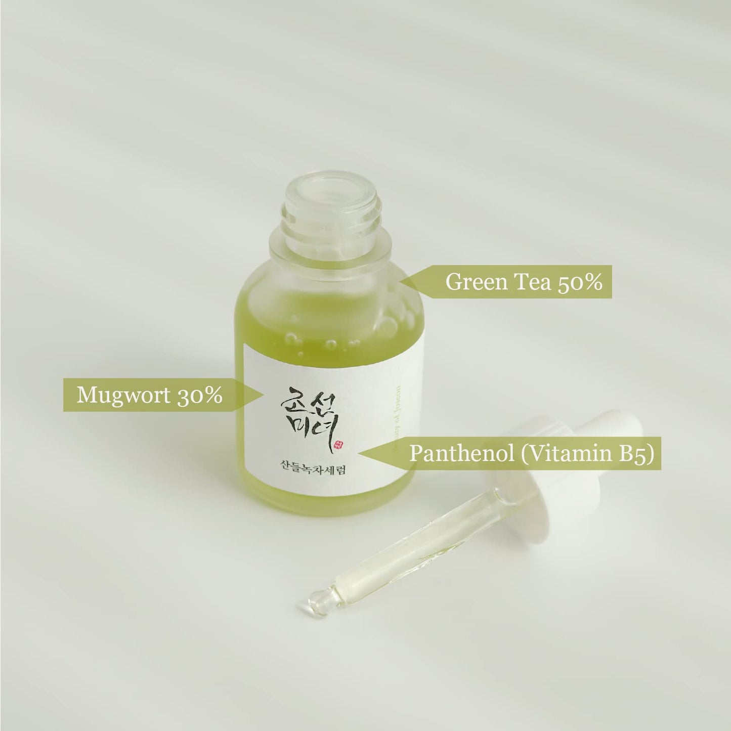 Calming Serum : Green tea + Panthenol [Renewed] 30ml | Beauty of Joseon