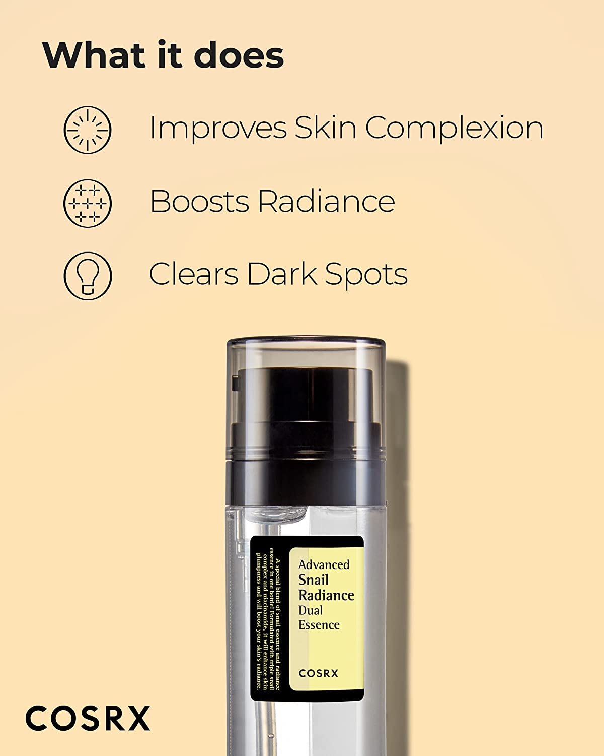 Advanced Snail Radiance Dual Essence 80ml | COSRX