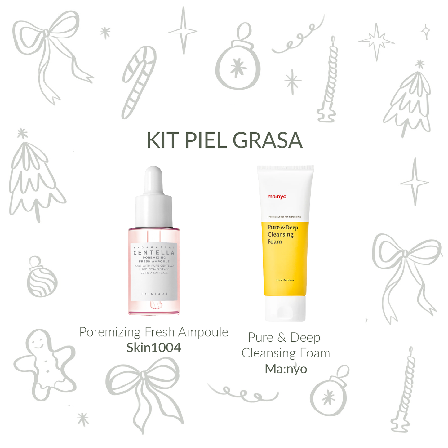 Kit para piel con poros/grasa