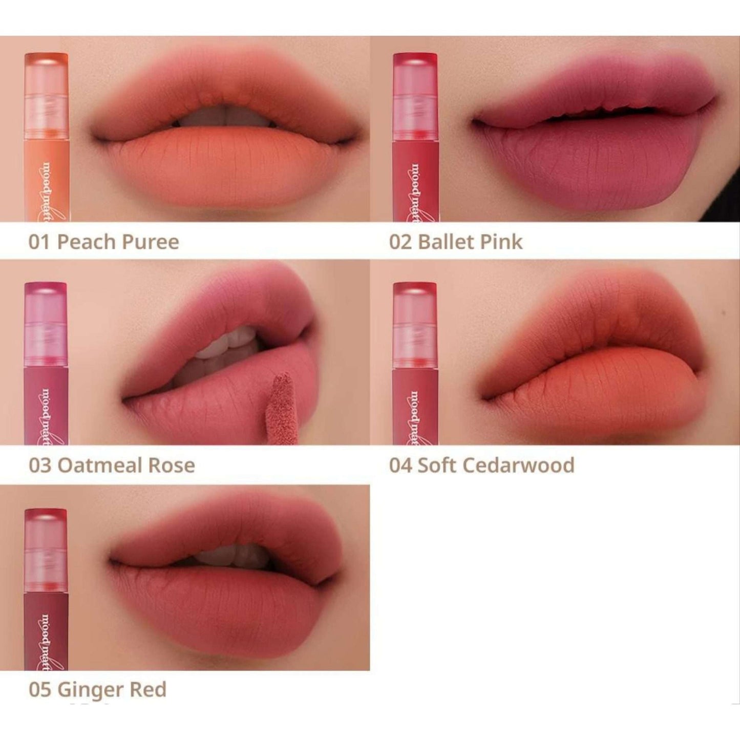 Ink Mood Matte Tint 01 Peach Puree | Peripera