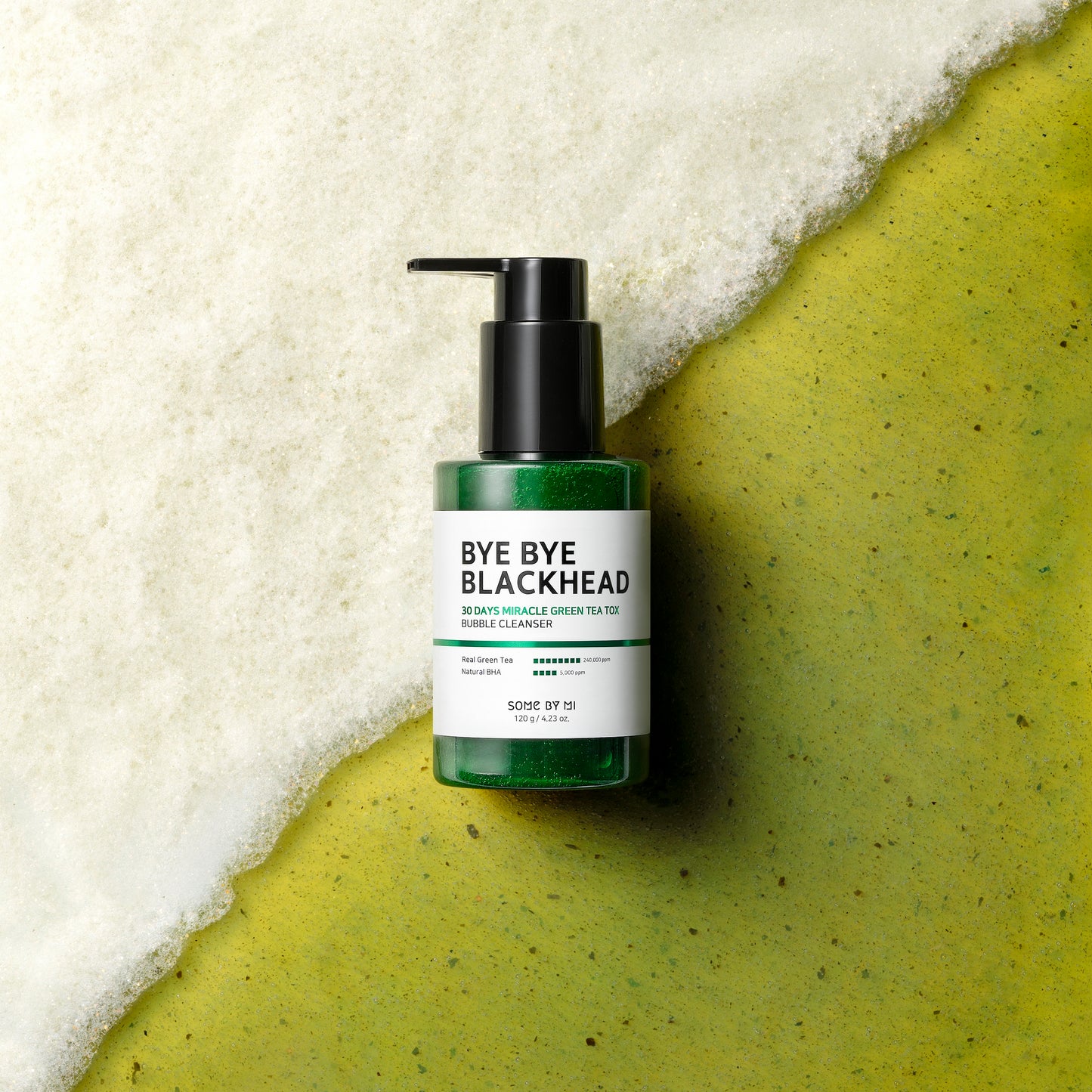 BYE BYE Blackhead 30 Days Miracle Green Tea Tox Bubble Cleanser 120ml | Some By Mi