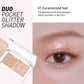 Duo Pocket Glitter Shadow 01 Caramelized Salt  | Peripera