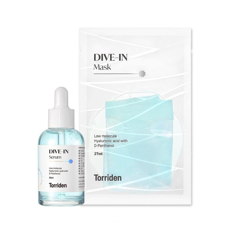 DIVE-IN Low-Molecular Hyaluronic Acid Sheet Mask (1 Máscara) | Torriden