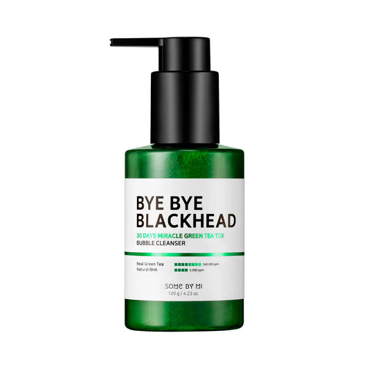 BYE BYE Blackhead 30 Days Miracle Green Tea Tox Bubble Cleanser 120ml | Some By Mi